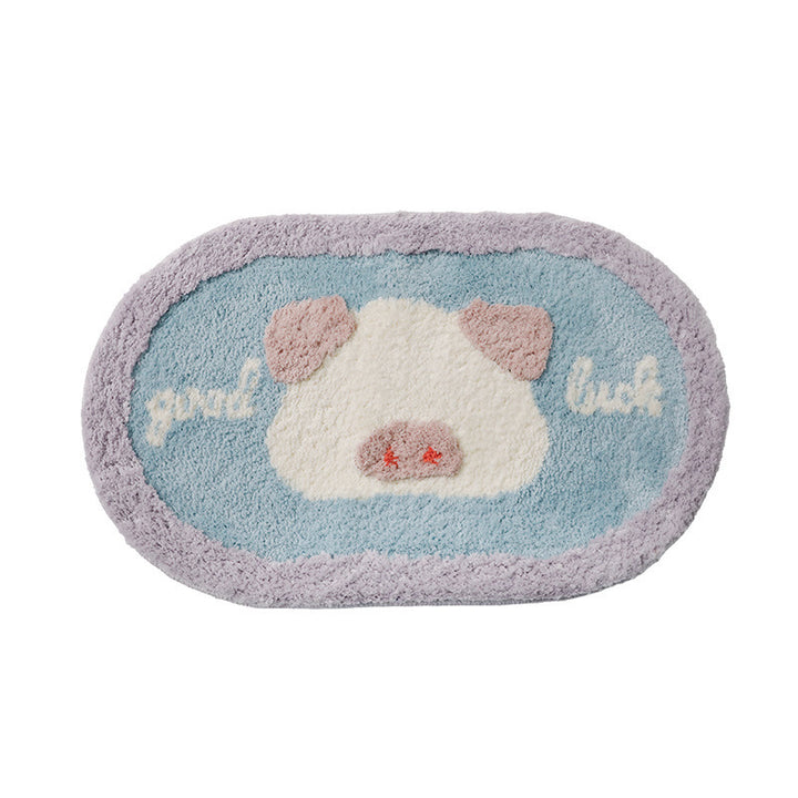 Playful Animal-Themed Bath Mat Kalsten