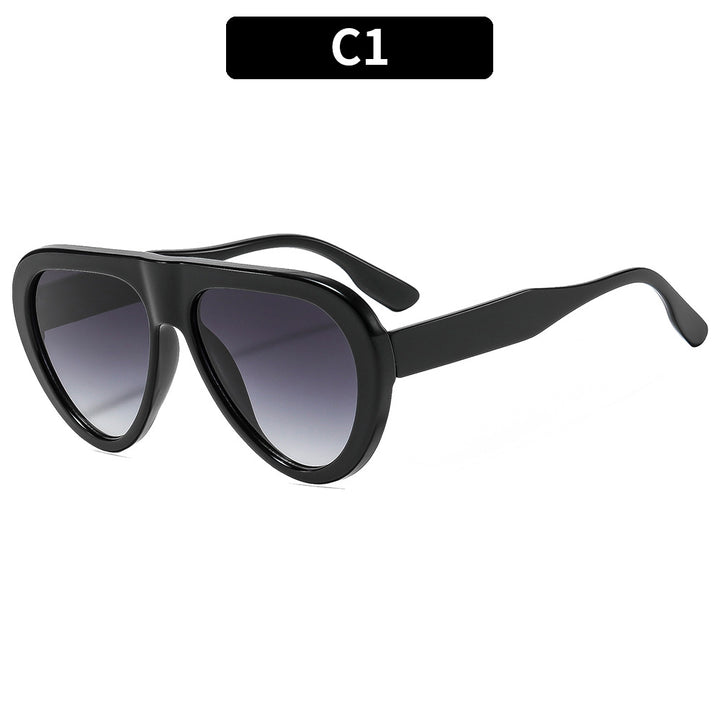 Artistic Oversized Cat-Eye Sunglasses