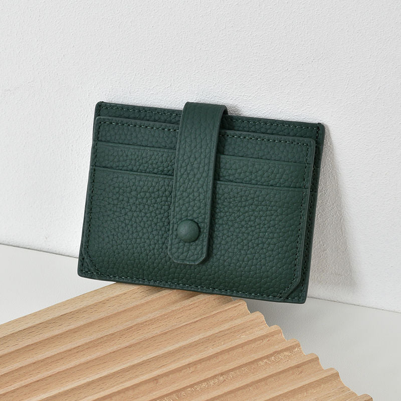 Premium Leather Snap Closure Cardholder Kalsten