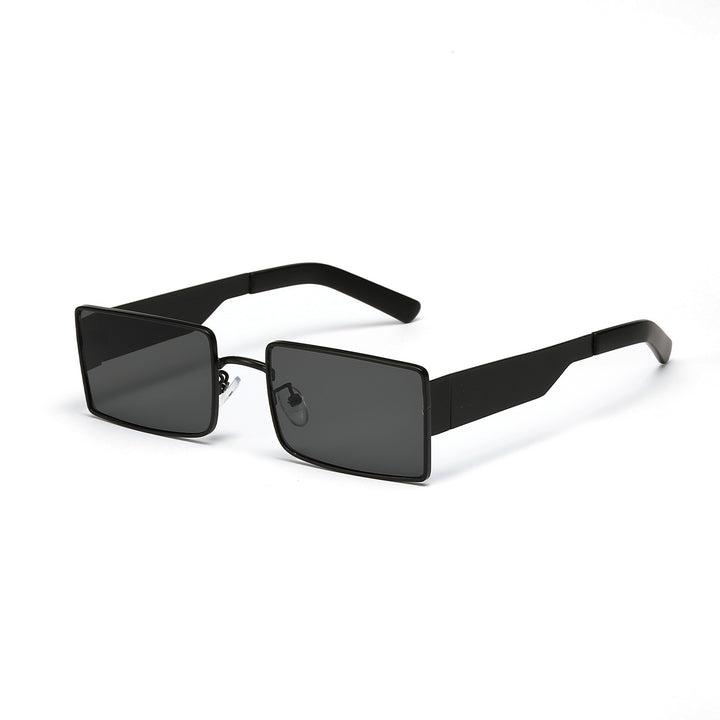 Ladies stylish rectangular sunglasses with modern metal frame Kalsten