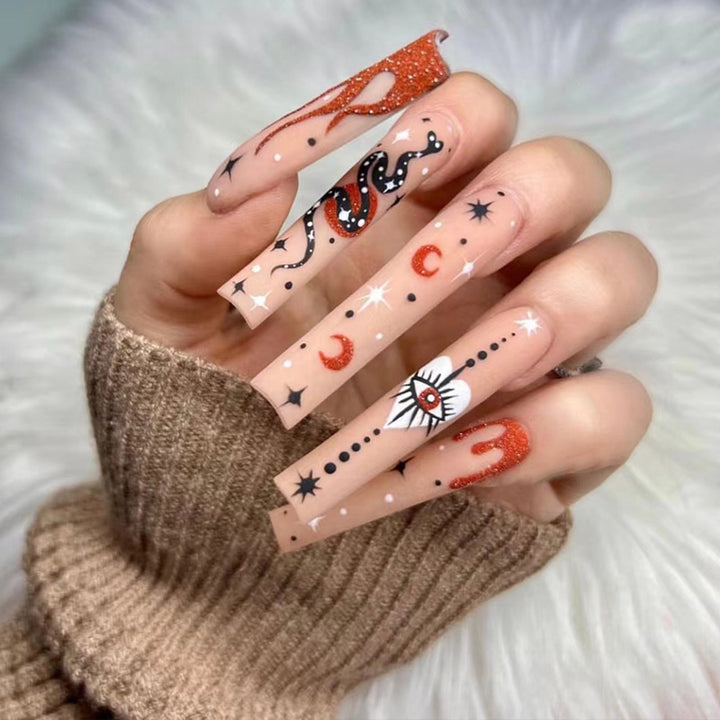 Nail art with heart and lip designs Kalsten