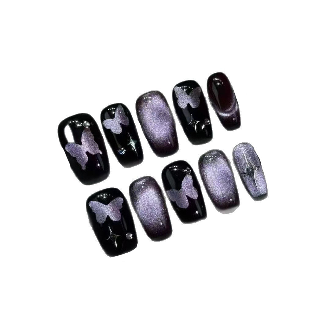 Elegant Butterfly Press-On Nail Art Set Kalsten