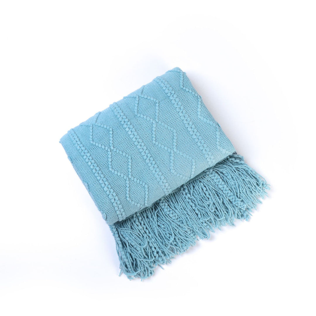 Cozy Decorative Fringe Throw Blanket