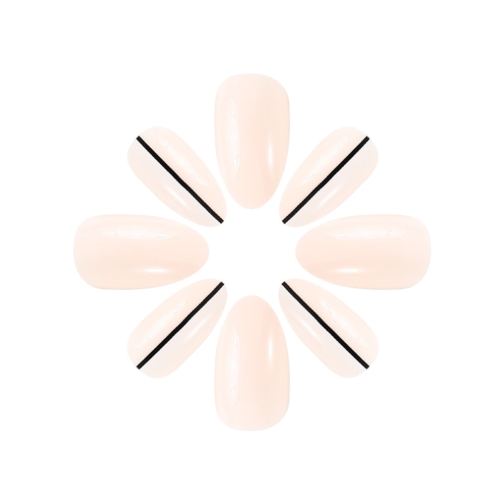 Elegant Geometric Press-On Nail Art Kalsten