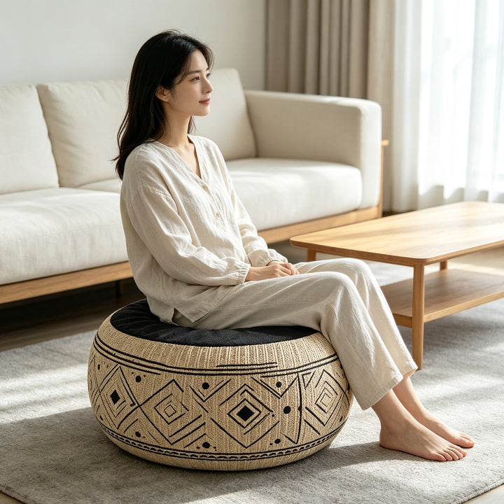 Bohemian Round Floor Cushion