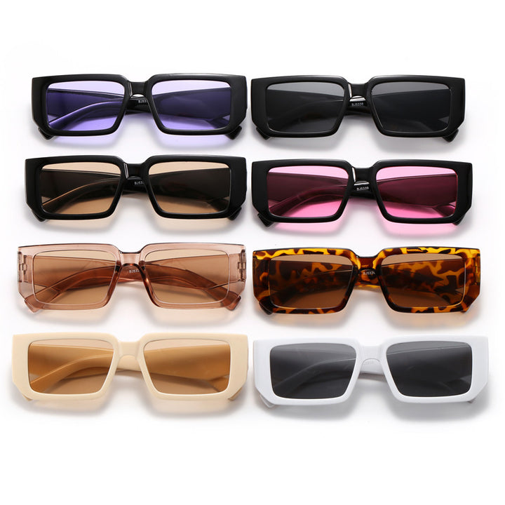 Women's Fashion Rectangular Sunglasses with Fancy Frame Kalsten