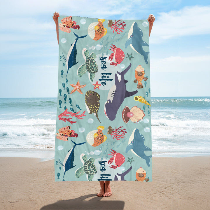Beach towel with creative turtle design Kalsten