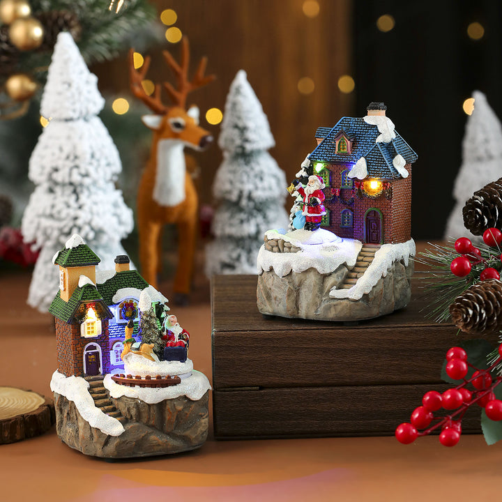 LED Illuminated Christmas Village House Decoration Kalsten