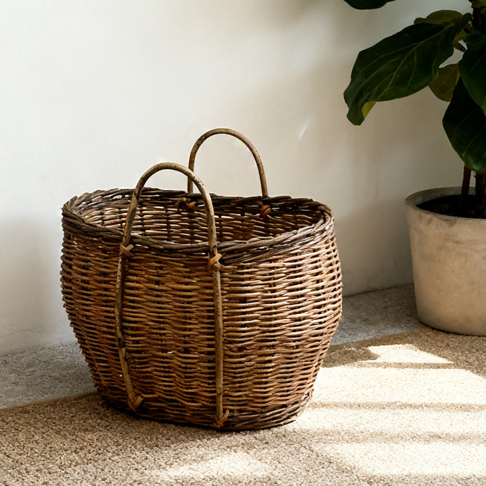 Rustic Handwoven Basket Kalsten