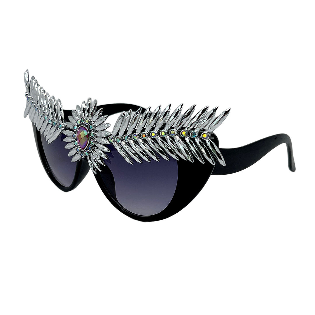 Women's extravagant statement sunglasses with unique jeweled frame Kalsten