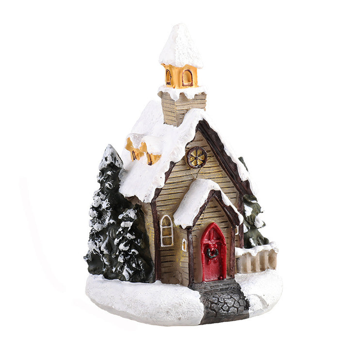 Decorative Christmas Toy House Figure