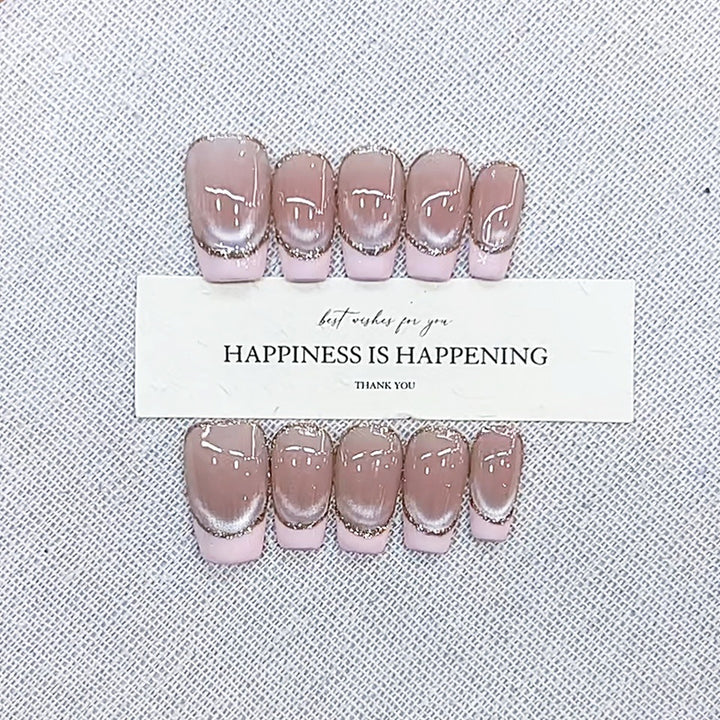 Glamorous Ombre Effect Press-On Nail Set Kalsten