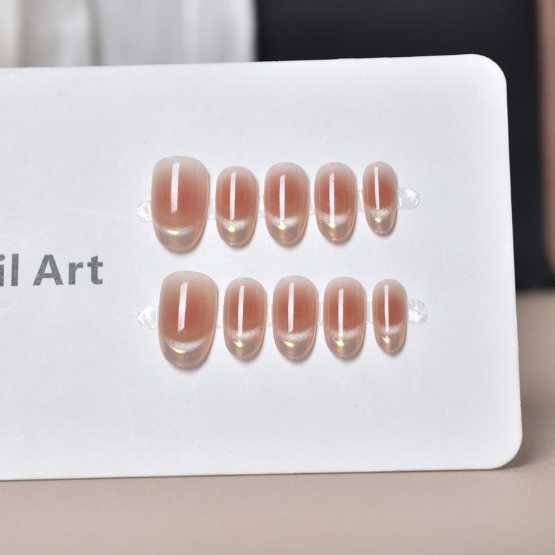 Elegant Glossy Press-On Nail Extensions Kalsten