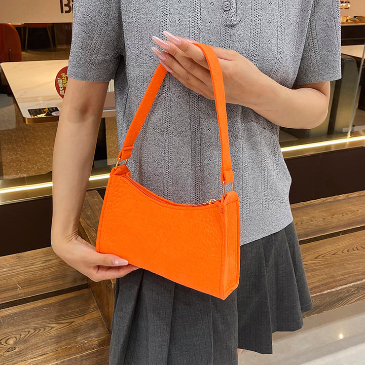 WoCrocodile Textured Mini Shoulder Handbag Kalsten