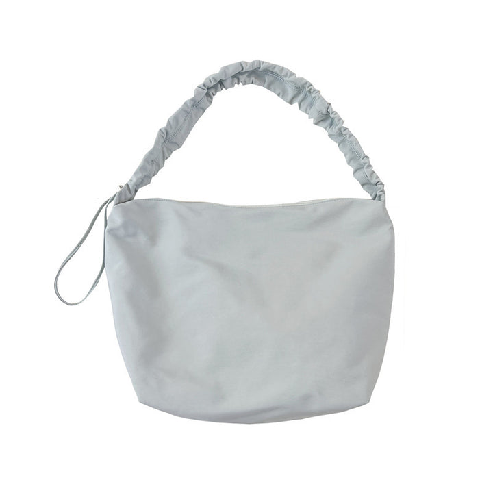 Elegant Ruched Handle Shoulder Bag