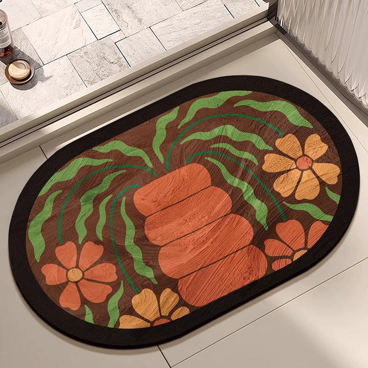 Floral Print Area Rug Kalsten