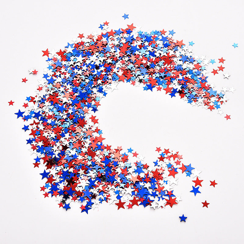 Unisex nan shiny star confetti mix in various sizes made of metallic foil for table decoration Kalsten
