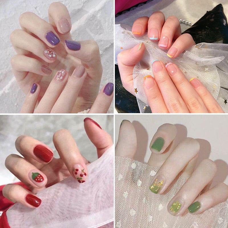 Elegant artificial nails with decorative accents Kalsten
