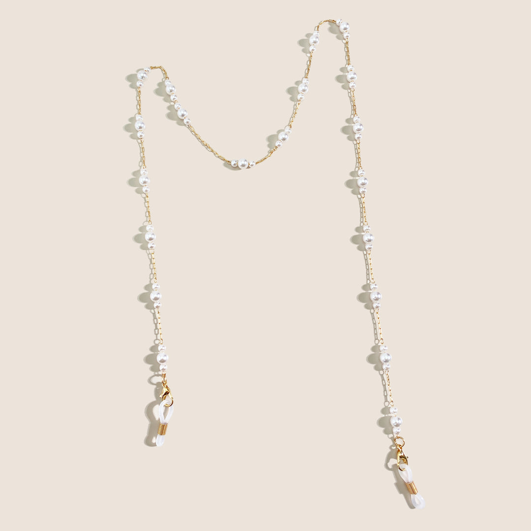 Pearl-Embellished Eyewear Chain Kalsten