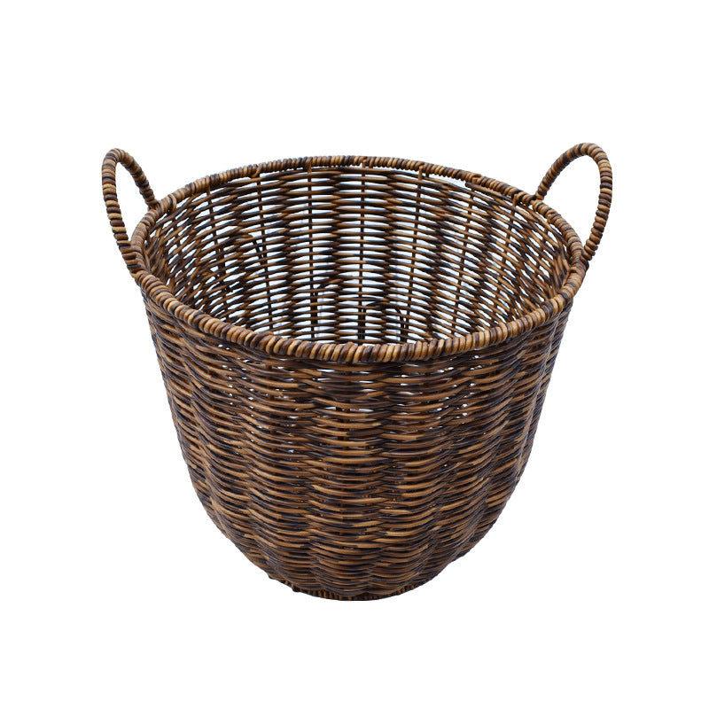 Artisan Woven Round Storage Basket Kalsten