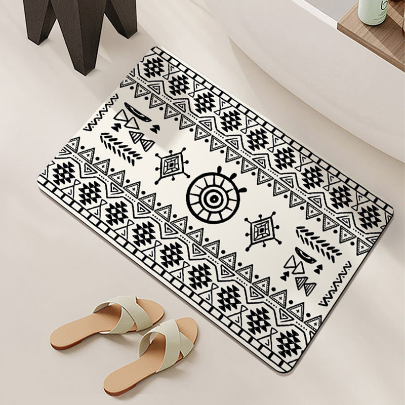 Bohemian-Inspired Bathroom Mat