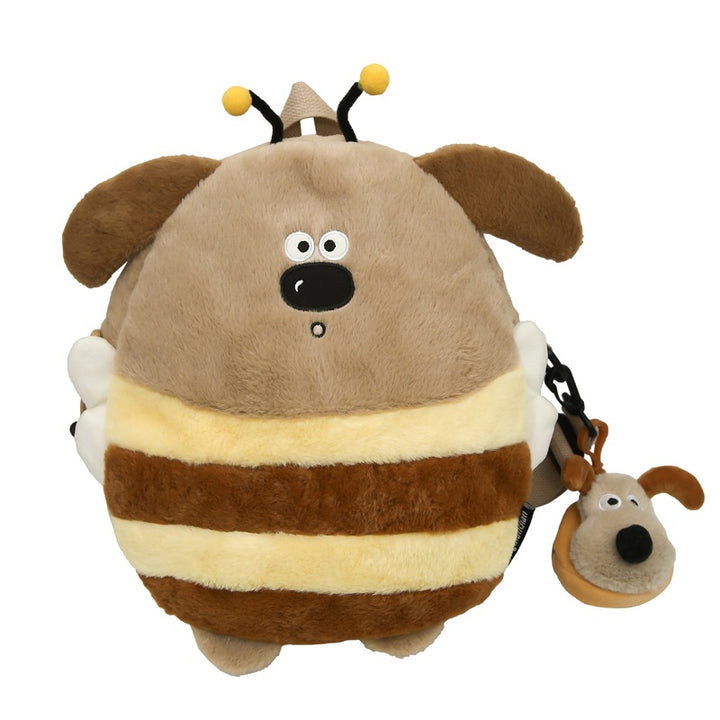 Plush Cartoon Dog-Themed Crossbody Bag