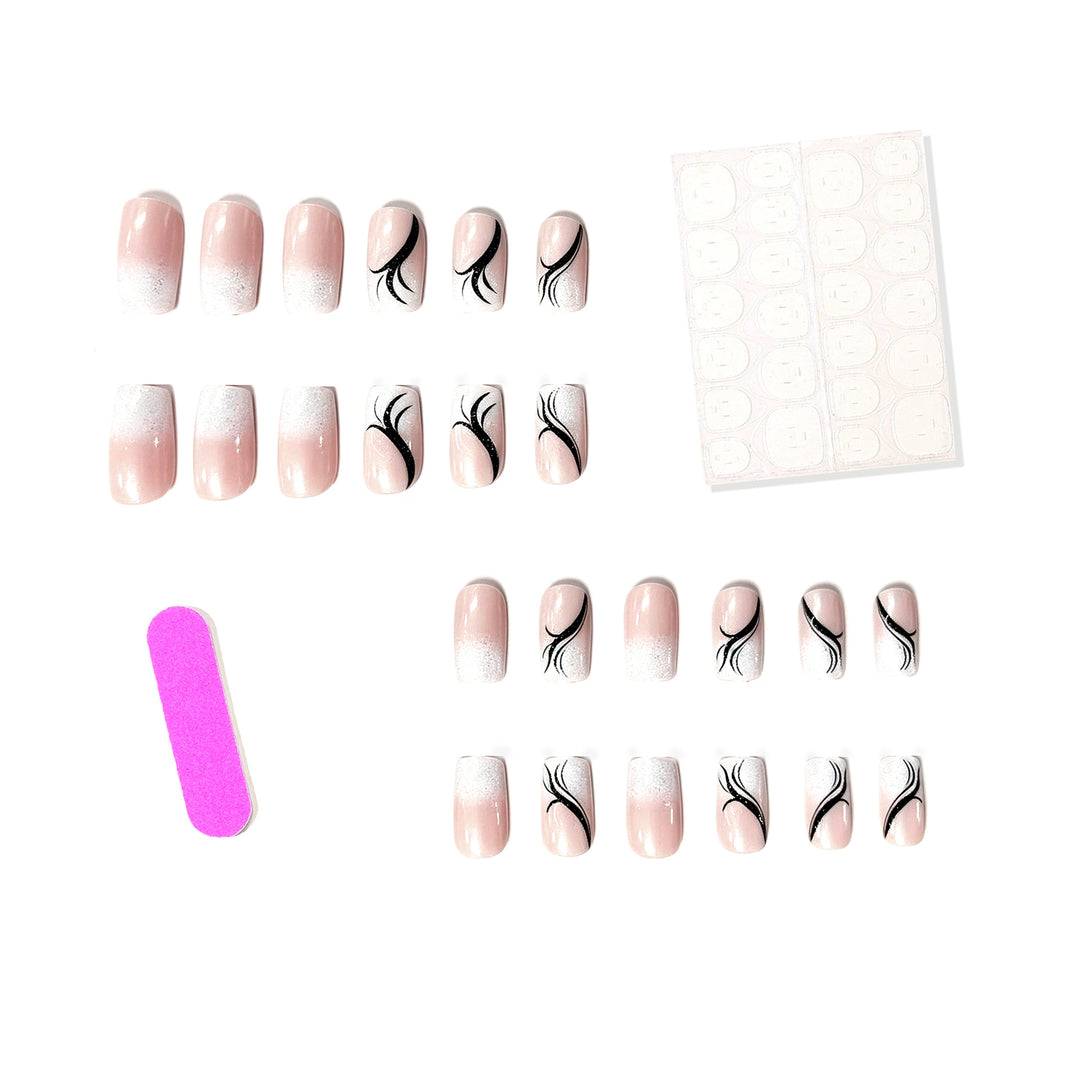 Elegant French Tip Acrylic Nail Enhancements Kalsten 1789915459