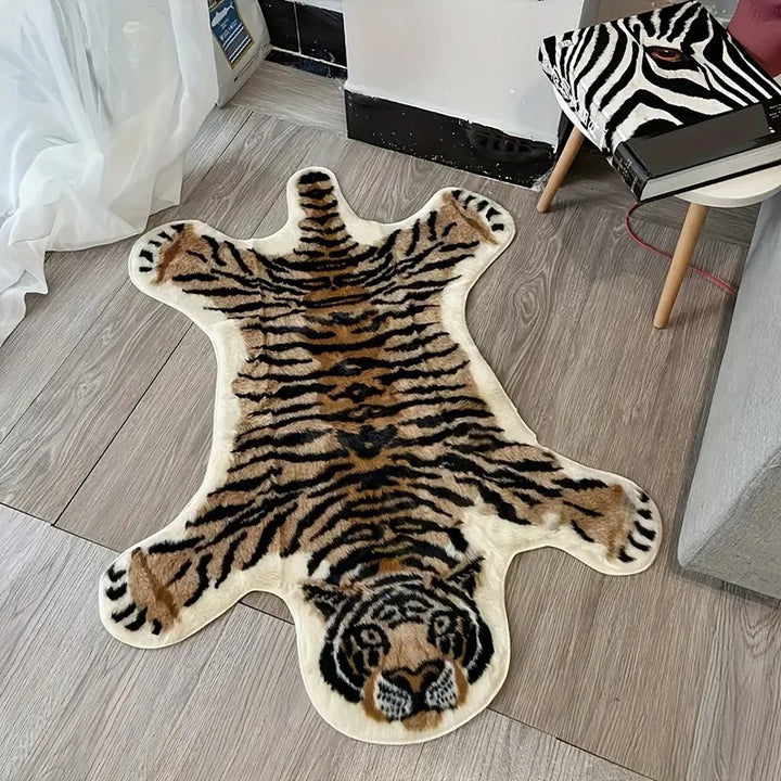 Playful Tiger Shaped Bath Mat