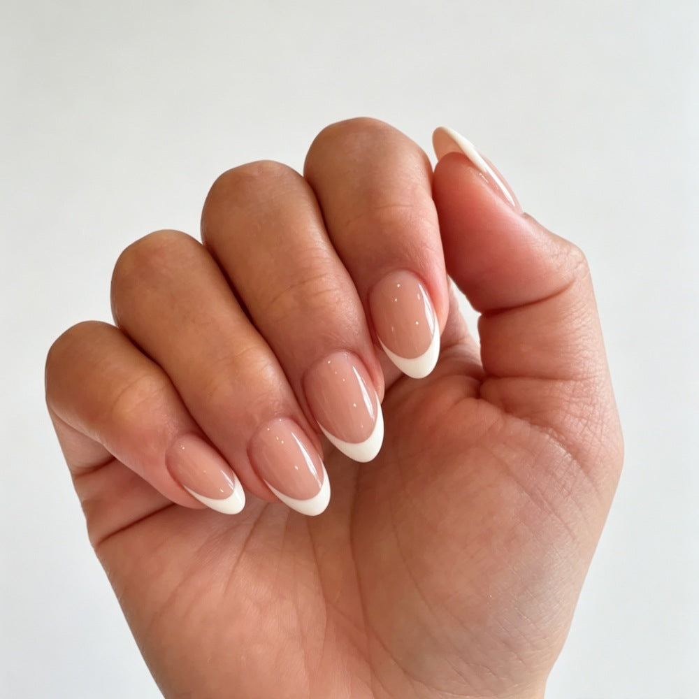 French Tip Gel Nail Art Extensions
