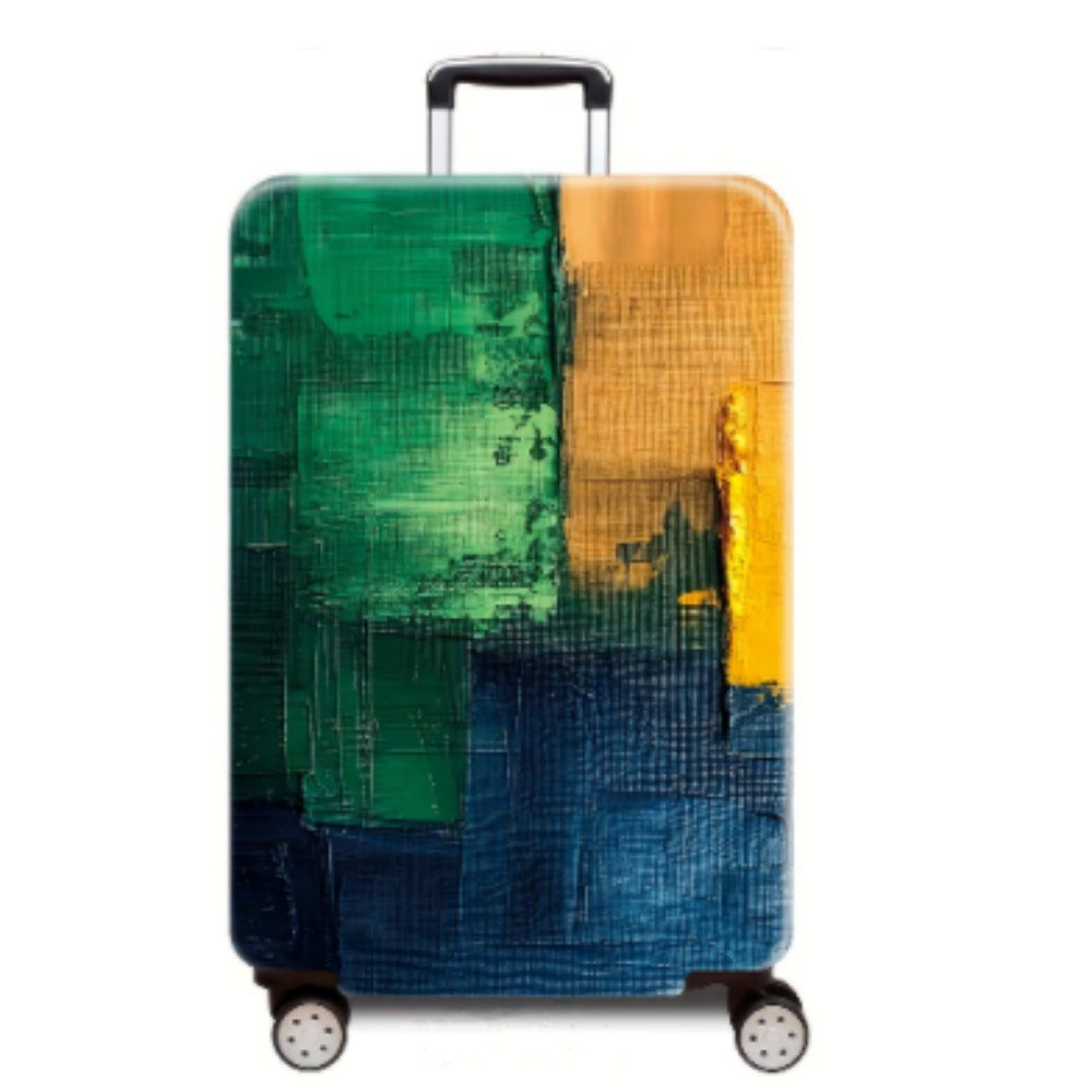 Women Hard Shell Suitcase with Modern Abstract Art Design Kalsten