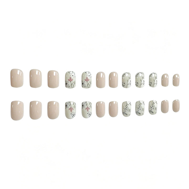 Elegant Floral Art Press-On Nails Kalsten