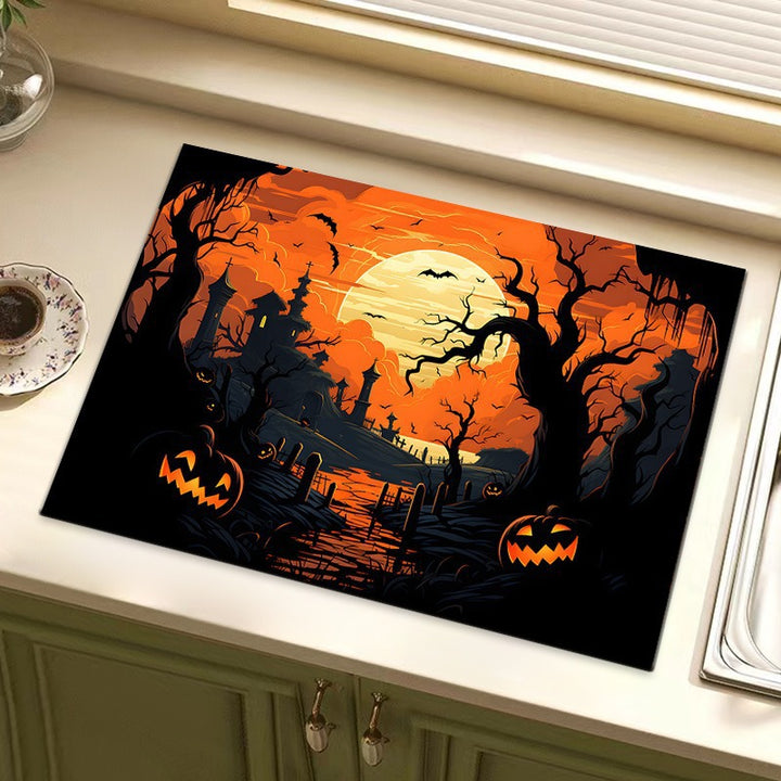 Halloween-Themed Decorative Kitchen Mat Kalsten