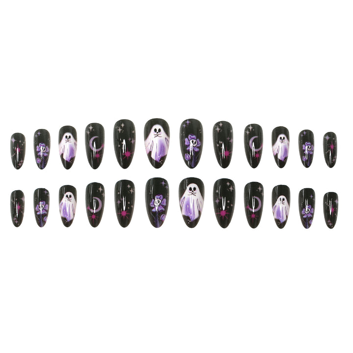 Gothic-Themed Artistic Press-On Nail Set