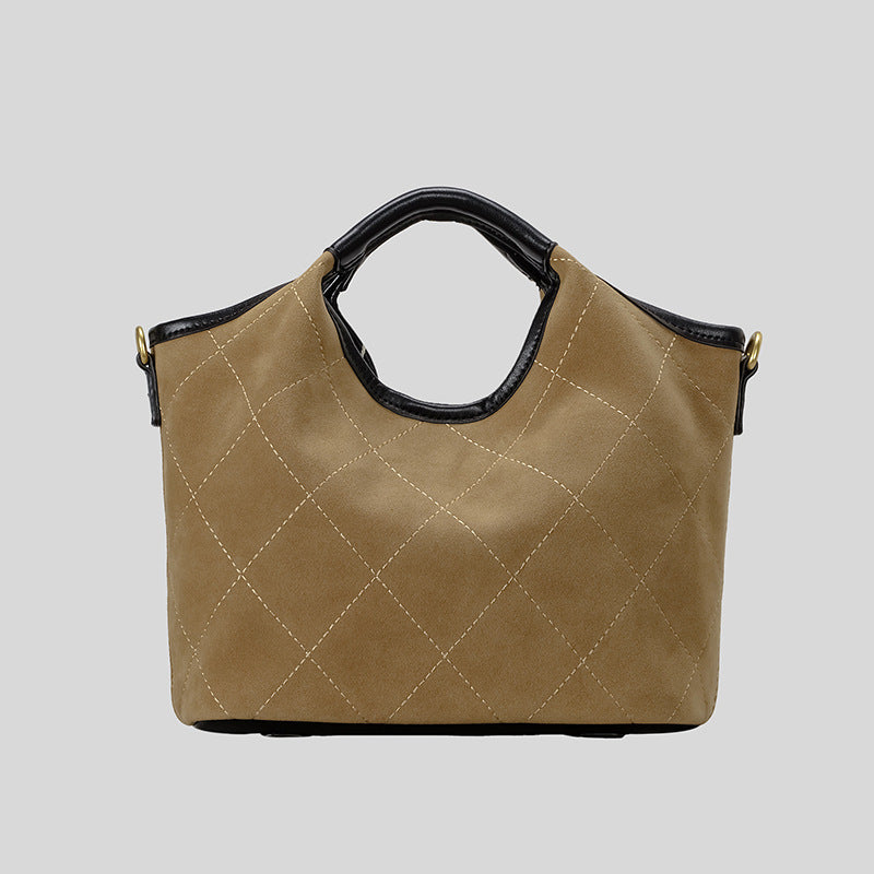 Quilted Suede Handbag
