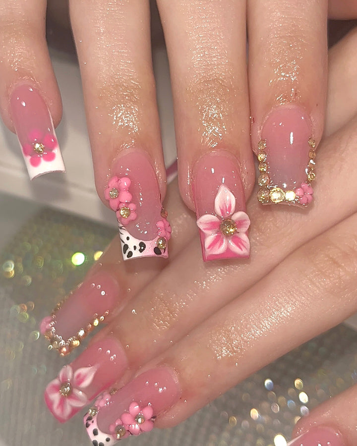 Artistic Floral Press-On Nail Design Kalsten 1789389515