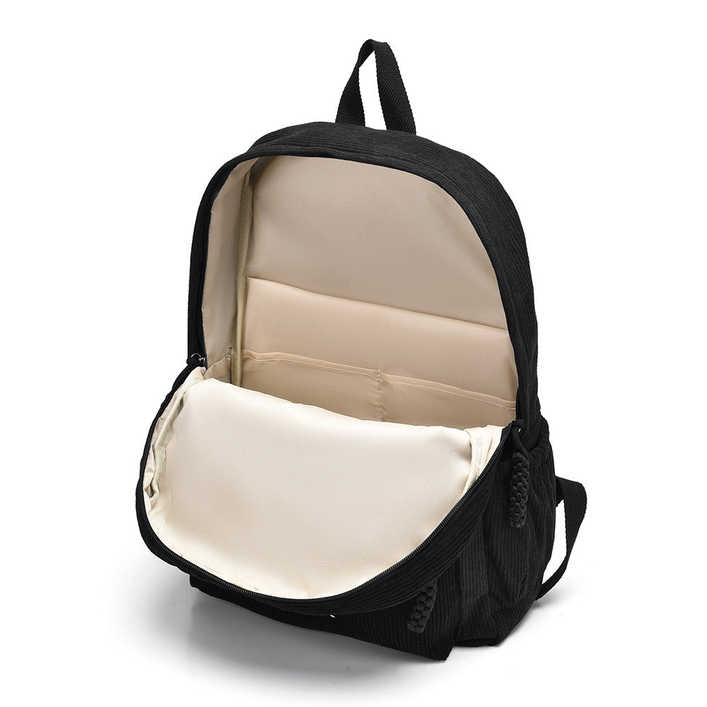 Casual Corduroy Backpack Kalsten