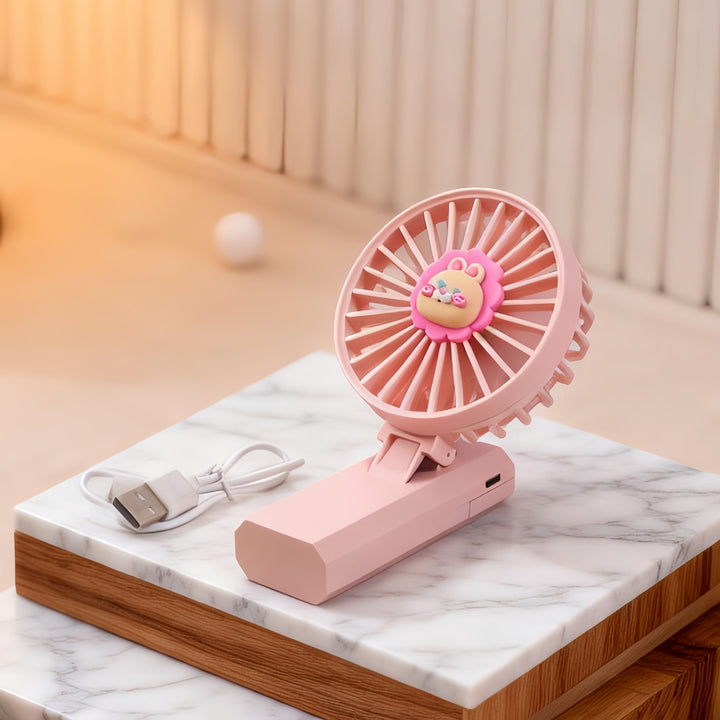 Portable Mini Hand Fan with Animal Motif Kalsten