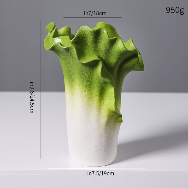 Artistic Ceramic Wave Vase