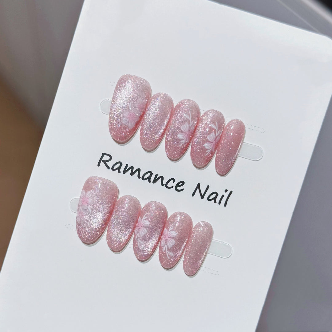 Floral Design Press-On Nail Set Kalsten