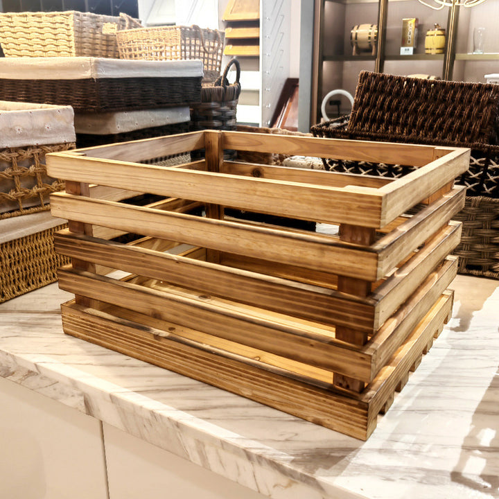 Wooden Storage Crate Kalsten