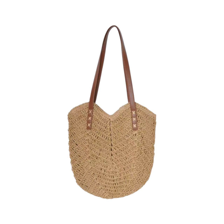 Handbag Made of Woven Natural Material with Elegant Carry Handles Kalsten