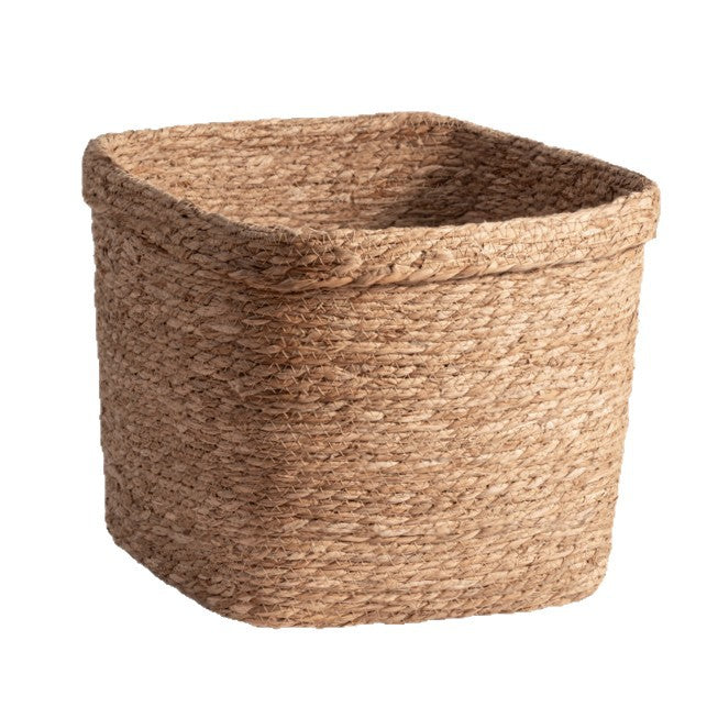 Natural storage basket with woven design Kalsten