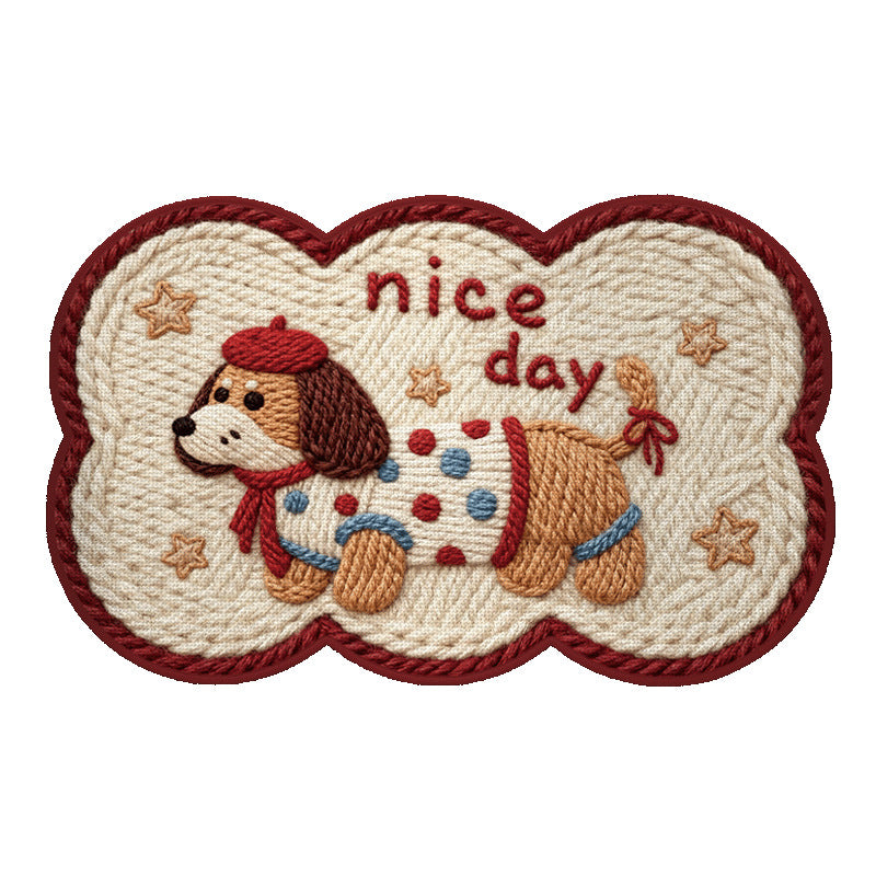 Adorable Dog-Themed Area Mat Kalsten