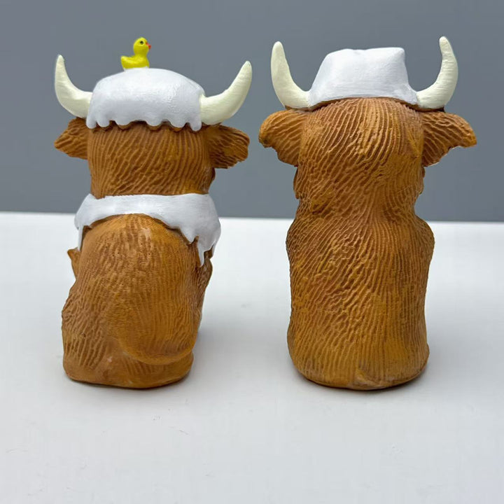 Funny Highland Cattle Figurine Kalsten