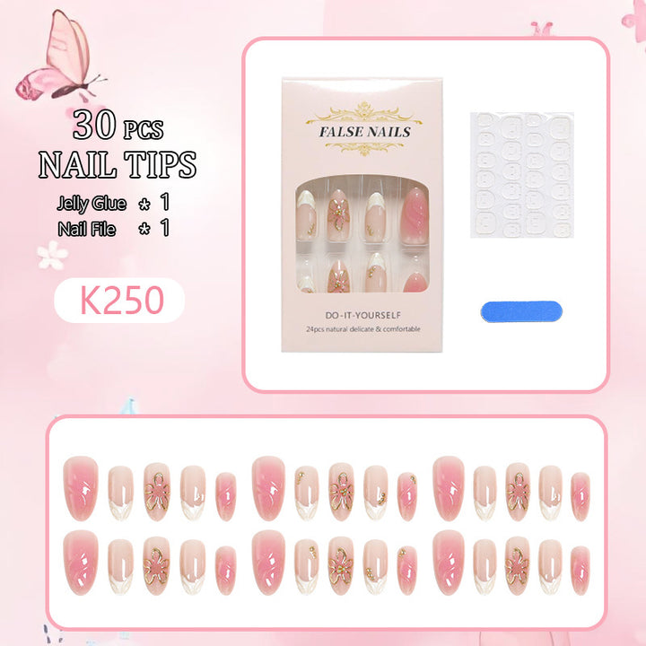 Artificial nails with delicate floral design Kalsten