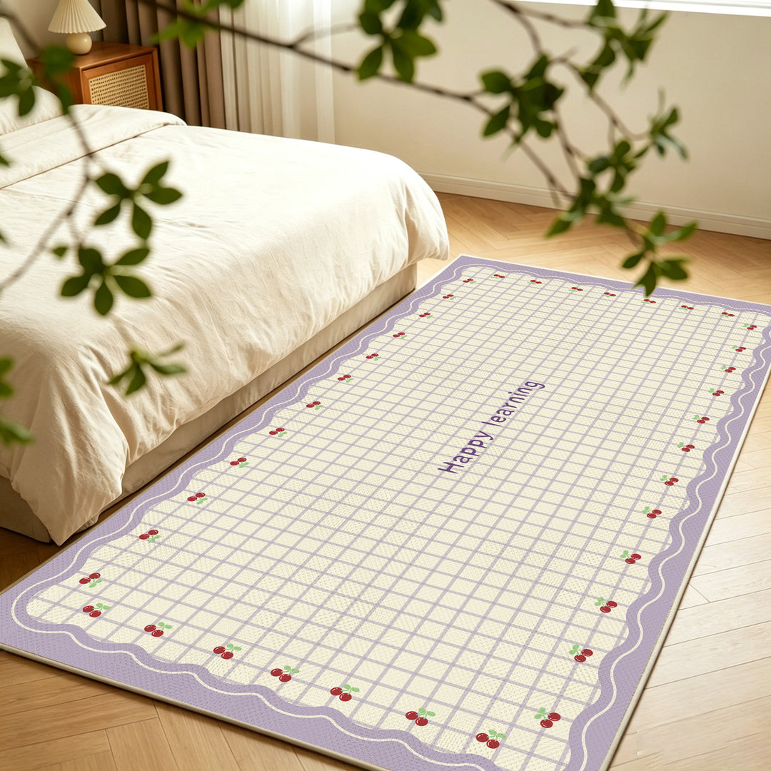 Welcome Mat with Playful Polka Dot Design