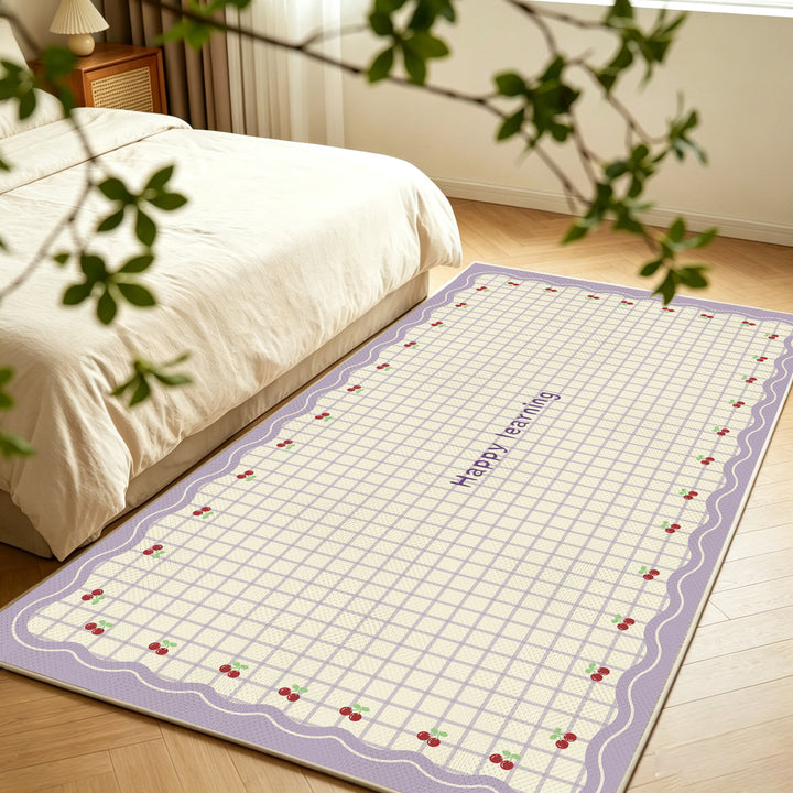 Welcome Mat with Playful Polka Dot Design
