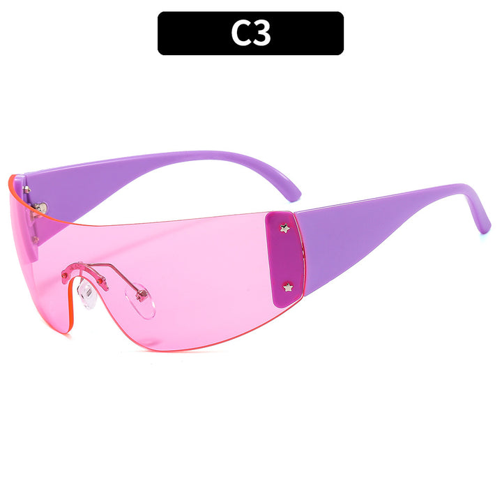 Futuristic High-Profile Shield Sunglasses