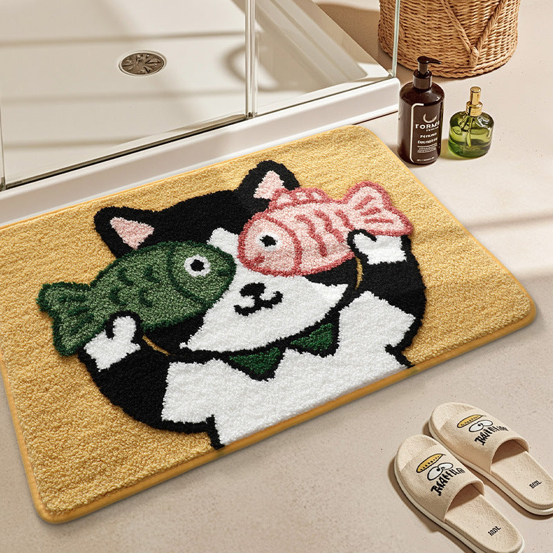 Turtle-Themed Plush Bath Mat Kalsten