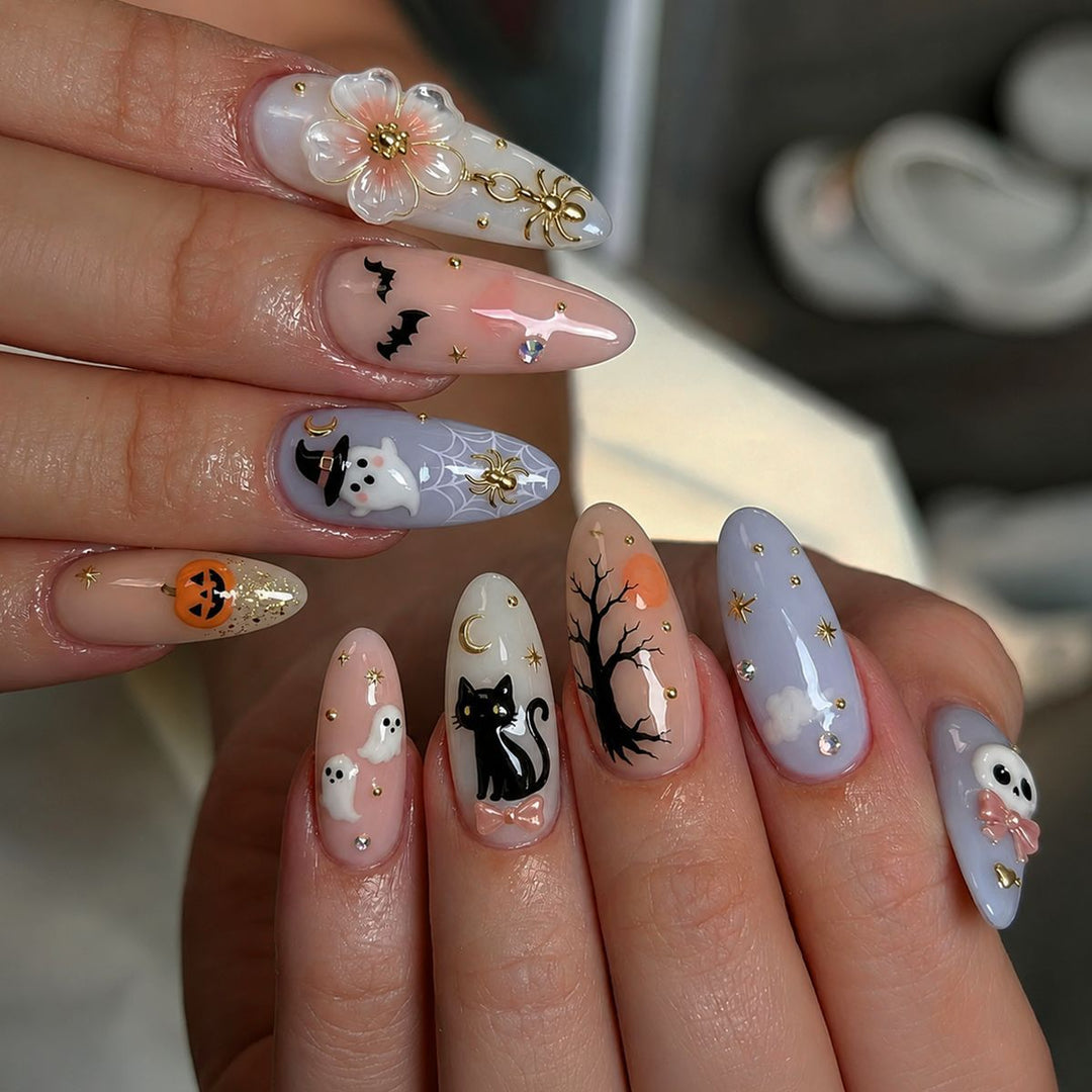 Halloween-Themed Press-On Nail Art Set Kalsten 1788495348